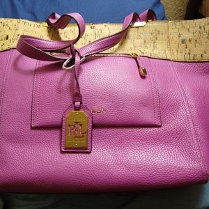 Purple and tran purse